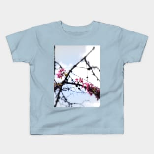 red Malus Radiant crab apple blossoms #7 Kids T-Shirt